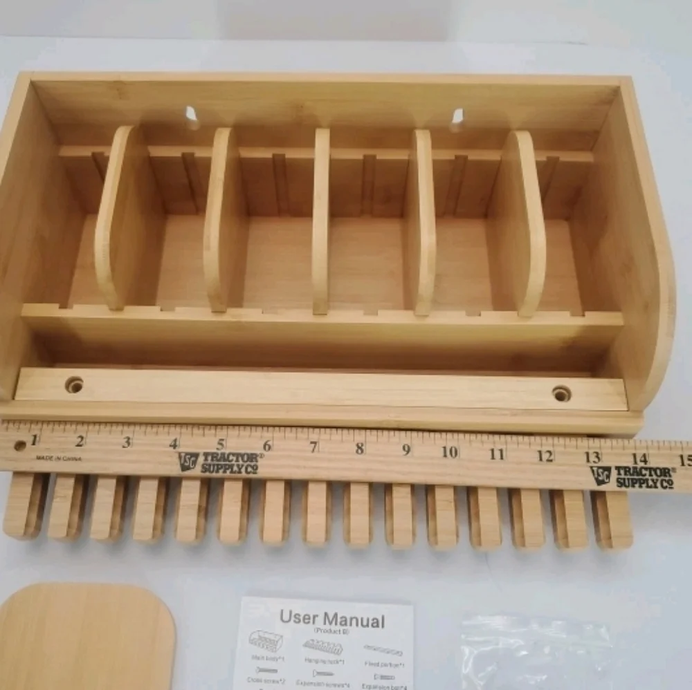 Bamboo Belt Or Tie Display Stand Or Organizer. New.